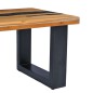 vidaXL Couchtisch 100 x 50 x 40 cm Massivholz Teak und Polyresin vidaXL Couchtisch 100 x 50 x 40 cm Massivholz Teak und Polyresin