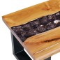 vidaXL Couchtisch 100 x 50 x 40 cm Massivholz Teak und Polyresin vidaXL Couchtisch 100 x 50 x 40 cm Massivholz Teak und Polyresin
