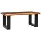 vidaXL Couchtisch 100 x 50 x 40 cm Massivholz Teak und Polyresin vidaXL Couchtisch 100 x 50 x 40 cm Massivholz Teak und Polyresin