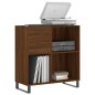 vidaXL Plattenschrank Braun Eichen-Optik 84,5x38x89 cm Holzwerkstoff vidaXL Plattenschrank Braun Eichen-Optik 84,5x38x89 cm Holzwerkstoff