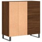 vidaXL Plattenschrank Braun Eichen-Optik 84,5x38x89 cm Holzwerkstoff vidaXL Plattenschrank Braun Eichen-Optik 84,5x38x89 cm Holzwerkstoff