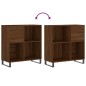 vidaXL Plattenschrank Braun Eichen-Optik 84,5x38x89 cm Holzwerkstoff vidaXL Plattenschrank Braun Eichen-Optik 84,5x38x89 cm Holzwerkstoff