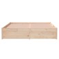 vidaXL Massivholzbett 135x190 cm vidaXL Massivholzbett 135x190 cm