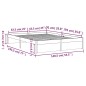 vidaXL Massivholzbett 135x190 cm vidaXL Massivholzbett 135x190 cm