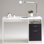 FMD Schreibtisch mit 1 Schublade 123×50×76,5 cm Weiß und Schwarz FMD Schreibtisch mit 1 Schublade 123×50×76,5 cm Weiß und Schwarz