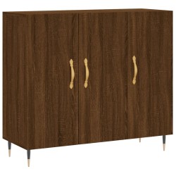 vidaXL Sideboard Braun Eichen-Optik 90x34x80 cm Holzwerkstoff