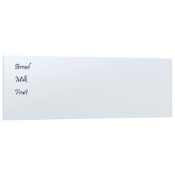 vidaXL Magnettafel Wandmontage Weiß 60x20 cm Hartglas