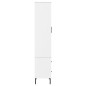 vidaXL Bücherschrank OSLO Metallbeine Weiß 85x35x172,5 cm Massivholz vidaXL Bücherschrank OSLO Metallbeine Weiß 85x35x172,5 cm Massivholz