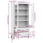 vidaXL Bücherschrank OSLO Metallbeine Weiß 85x35x172,5 cm Massivholz vidaXL Bücherschrank OSLO Metallbeine Weiß 85x35x172,5 cm Massivholz