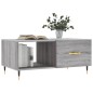 vidaXL Couchtisch Grau Sonoma 90x50x40 cm Holzwerkstoff vidaXL Couchtisch Grau Sonoma 90x50x40 cm Holzwerkstoff