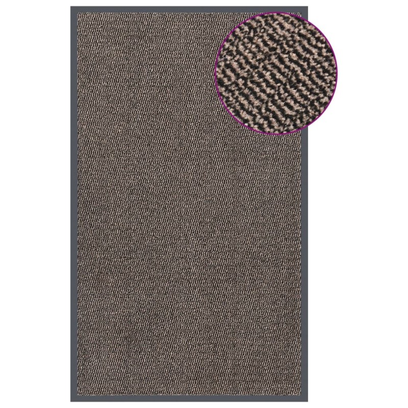 vidaXL Fußmatte getuftet Dunkelbraun 90x150 cm vidaXL Fußmatte getuftet Dunkelbraun 90x150 cm