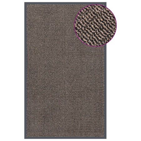 vidaXL Fußmatte getuftet Dunkelbraun 90x150 cm 