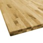vidaXL Tischplatte Eichenholz Massiv Quadratisch 44 mm 70x70 cm vidaXL Tischplatte Eichenholz Massiv Quadratisch 44 mm 70x70 cm