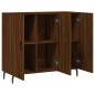 vidaXL Sideboard Braun Eichen-Optik 90x34x80 cm Holzwerkstoff vidaXL Sideboard Braun Eichen-Optik 90x34x80 cm Holzwerkstoff