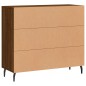 vidaXL Sideboard Braun Eichen-Optik 90x34x80 cm Holzwerkstoff vidaXL Sideboard Braun Eichen-Optik 90x34x80 cm Holzwerkstoff