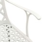 vidaXL 3-tlg. Bistro-Set Aluminiumguss Weiß vidaXL 3-tlg. Bistro-Set Aluminiumguss Weiß