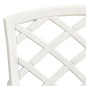 vidaXL 3-tlg. Bistro-Set Aluminiumguss Weiß vidaXL 3-tlg. Bistro-Set Aluminiumguss Weiß