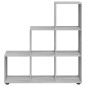vidaXL Treppenregal Grau Sonoma 107 cm Holzwerkstoff vidaXL Treppenregal Grau Sonoma 107 cm Holzwerkstoff