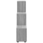 vidaXL Treppenregal Grau Sonoma 107 cm Holzwerkstoff vidaXL Treppenregal Grau Sonoma 107 cm Holzwerkstoff