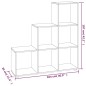 vidaXL Treppenregal Grau Sonoma 107 cm Holzwerkstoff vidaXL Treppenregal Grau Sonoma 107 cm Holzwerkstoff