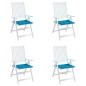 Gartenstuhl-Kissen 4 Stk. Blau 50x50x3 cm Oxford-Gewebe Gartenstuhl-Kissen 4 Stk. Blau 50x50x3 cm Oxford-Gewebe