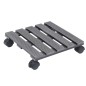 vidaXL Pflanzenroller 2 Stk. Grau 30x30x7,5 cm WPC vidaXL Pflanzenroller 2 Stk. Grau 30x30x7,5 cm WPC