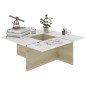vidaXL Couchtisch Weiß und Sonoma-Eiche 79,5x79,5x30 cm Holzwerkstoff vidaXL Couchtisch Weiß und Sonoma-Eiche 79,5x79,5x30 cm Holzwerkstoff