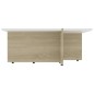 vidaXL Couchtisch Weiß und Sonoma-Eiche 79,5x79,5x30 cm Holzwerkstoff vidaXL Couchtisch Weiß und Sonoma-Eiche 79,5x79,5x30 cm Holzwerkstoff