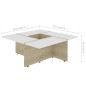 vidaXL Couchtisch Weiß und Sonoma-Eiche 79,5x79,5x30 cm Holzwerkstoff vidaXL Couchtisch Weiß und Sonoma-Eiche 79,5x79,5x30 cm Holzwerkstoff