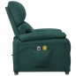 vidaXL Massagesessel mit Aufstehhilfe Dunkelgrün Stoff vidaXL Massagesessel mit Aufstehhilfe Dunkelgrün Stoff