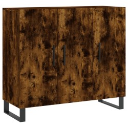 vidaXL Sideboard Räuchereiche 90x34x80 cm Holzwerkstoff