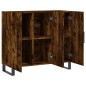 vidaXL Sideboard Räuchereiche 90x34x80 cm Holzwerkstoff vidaXL Sideboard Räuchereiche 90x34x80 cm Holzwerkstoff
