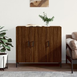 vidaXL Sideboard Braun Eichen-Optik 90x34x80 cm Holzwerkstoff