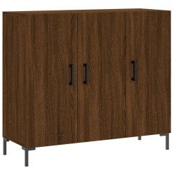 vidaXL Sideboard Braun Eichen-Optik 90x34x80 cm Holzwerkstoff