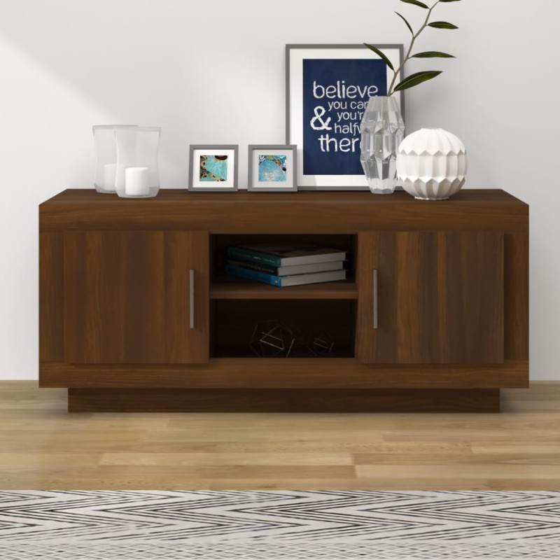 vidaXL TV-Schrank Braun Eichen-Optik 102x35x45 cm Holzwerkstoff vidaXL TV-Schrank Braun Eichen-Optik 102x35x45 cm Holzwerkstoff