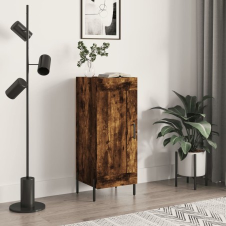 vidaXL Sideboard Räuchereiche 34,5x34x90 cm Holzwerkstoff