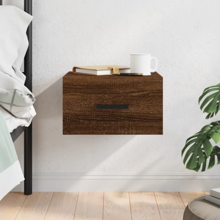vidaXL Wand-Nachttisch Braun Eichen-Optik 35x35x20 cm