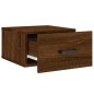 vidaXL Wand-Nachttisch Braun Eichen-Optik 35x35x20 cm vidaXL Wand-Nachttisch Braun Eichen-Optik 35x35x20 cm