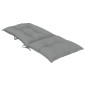 Gartenstuhlauflagen für Hochlehner 6 Stk. Grau 120x50x7cm Stoff Gartenstuhlauflagen für Hochlehner 6 Stk. Grau 120x50x7cm Stoff