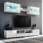 VidaXL 5-tlg. TV-Wohnwand-Set mit LED-Leuchten Hochglanz-Weiß VidaXL 5-tlg. TV-Wohnwand-Set mit LED-Leuchten Hochglanz-Weiß