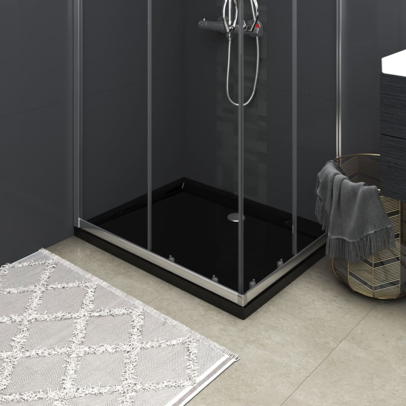 vidaXL Duschtasse ABS Rechteckig Schwarz 70x90 cm vidaXL Duschtasse ABS Rechteckig Schwarz 70x90 cm