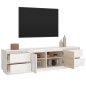 vidaXL TV-Schrank Weiß 176x37x47,5 cm Massivholz Kiefer vidaXL TV-Schrank Weiß 176x37x47,5 cm Massivholz Kiefer