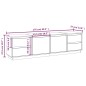 vidaXL TV-Schrank Weiß 176x37x47,5 cm Massivholz Kiefer vidaXL TV-Schrank Weiß 176x37x47,5 cm Massivholz Kiefer