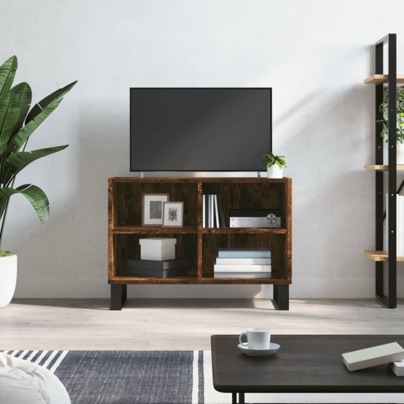 vidaXL TV-Schrank Räuchereiche 69,5x30x50 cm Holzwerkstoff vidaXL TV-Schrank Räuchereiche 69,5x30x50 cm Holzwerkstoff