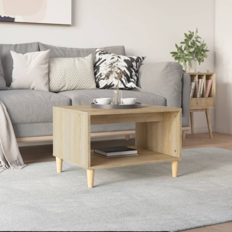 vidaXL Couchtisch Sonoma-Eiche 60x50x40 cm Holzwerkstoff
