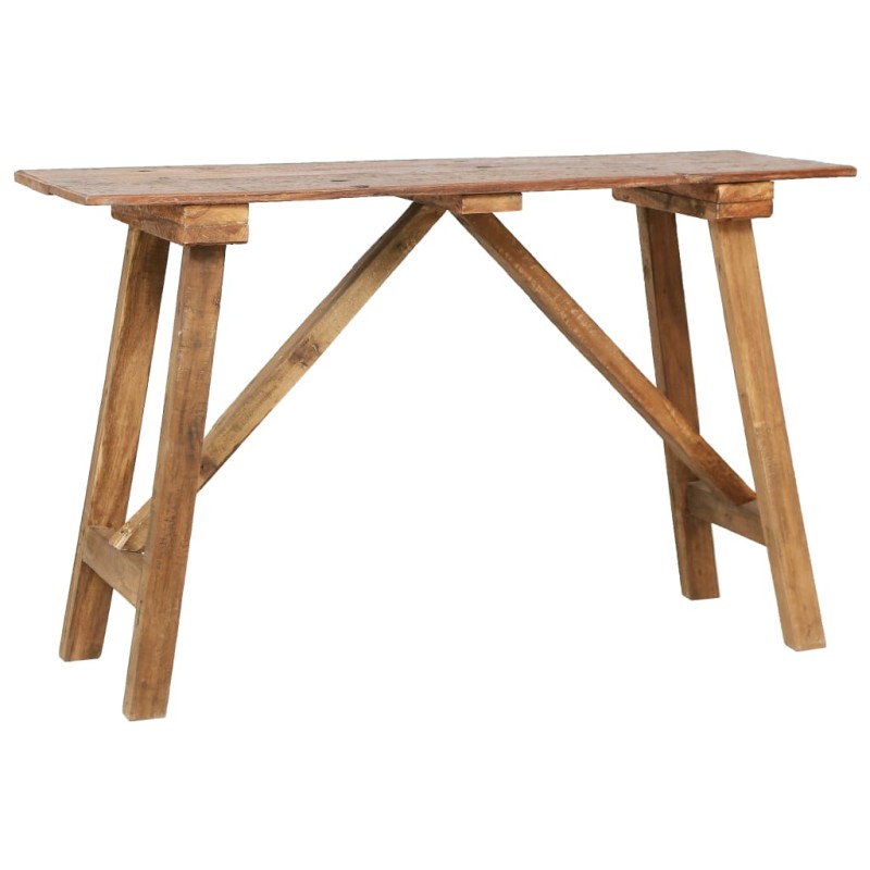 vidaXL Konsolentisch 130x40x80 cm Altholz Massiv vidaXL Konsolentisch 130x40x80 cm Altholz Massiv