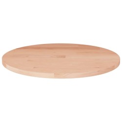 vidaXL Runde Tischplatte Ø40x1,5 cm Unbehandeltes Massivholz Eiche