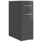 vidaXL Apothekerschrank Hochglanz-Grau 20x45,5x60 cm Holzwerkstoff vidaXL Apothekerschrank Hochglanz-Grau 20x45,5x60 cm Holzwerkstoff