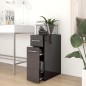 vidaXL Apothekerschrank Hochglanz-Grau 20x45,5x60 cm Holzwerkstoff vidaXL Apothekerschrank Hochglanz-Grau 20x45,5x60 cm Holzwerkstoff