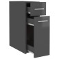 vidaXL Apothekerschrank Hochglanz-Grau 20x45,5x60 cm Holzwerkstoff vidaXL Apothekerschrank Hochglanz-Grau 20x45,5x60 cm Holzwerkstoff